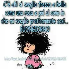 immagine buongiorno con personaggio mafalda