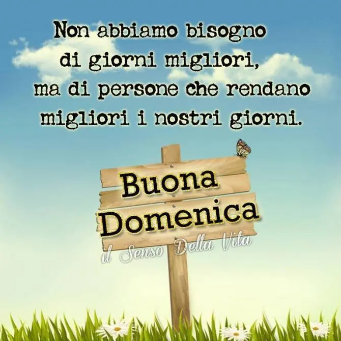 immagine buona domenica frase