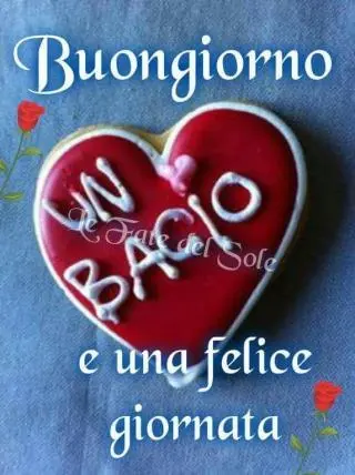 immagine buongiorno con biscotto dolce