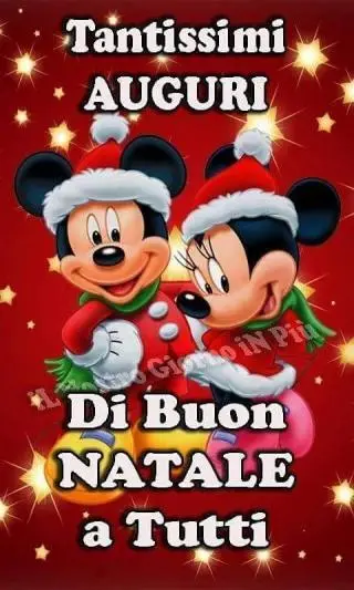 auguri buon natale disney