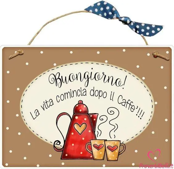 immagine buongiorno la vita comincia dopo il caffè