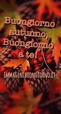 buon giorno autunno