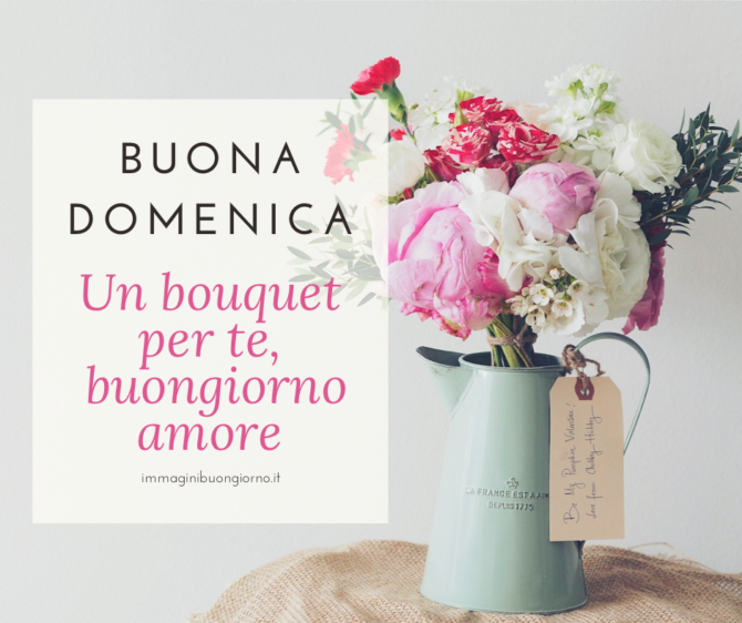 buongiorno un bouquet di fiori per te